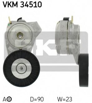 Натяжной ролик, поликлиновой ремінь SKF VKM 34510 (фото 1)