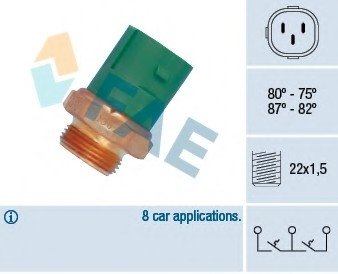 Термовыключатель, вентилятор радиатора FAE 38165