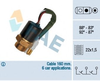 Термовыключатель, вентилятор радиатора FAE 37890