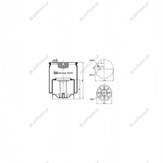 Кожух пневматической рессоры BILSTEIN FEBI 39153