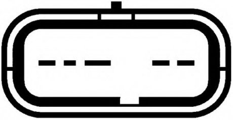 Витратомір повітря (6 конт.) FORD FIESTA V/PEUGEOT 206, 207 1.4D 01- HELLA 8ET 009 142-391