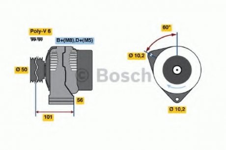 Генератор BOSCH 0 986 037 990