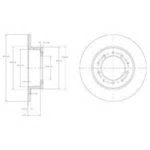 Тормозной диск Delphi BG2799