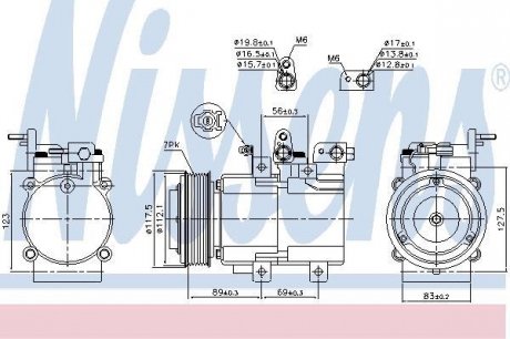 Kompresor klimatyzacji KIA SORENTO I 2.5D 08.02- NISSENS Nissens A/S 890395