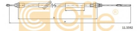 Трос, стояночная тормозная система COFLE 11.5592