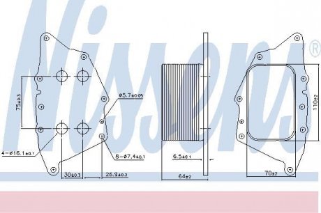 Охолоджувач мастила NISSENS Nissens A/S 90962