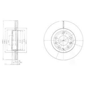 Тормозной диск Delphi BG4141