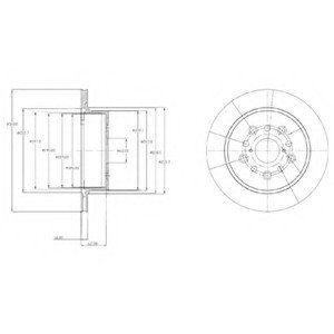 Тормозной диск Delphi BG4216