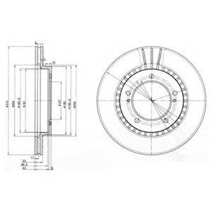 Тормозной диск Delphi BG3587