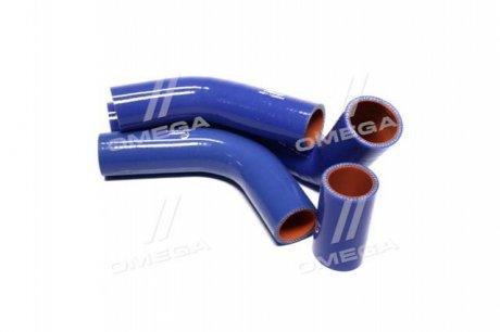 Патрубок радіатора ГАЗ 2410 (компл. 4 шт. силікон) TEMPEST TP.1318