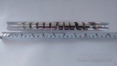 Держатель для головок (планка) 1/2"*260*12PCS TOPTUL BKAC1612