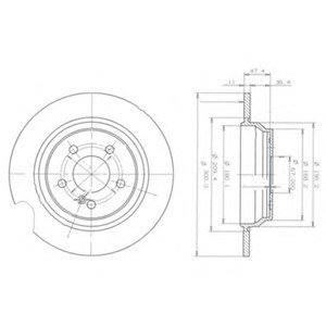 Тормозной диск Delphi BG3725