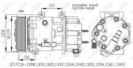 Компрессор кондиціонера NRF 32772