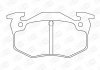 Гальмівні колодки зад. Peugeot 206 99-/Renault Megane I 96-03 Champion 571334CH (фото 1)