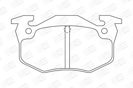 Гальмівні колодки зад. Peugeot 206 99-/Renault Megane I 96-03 Champion 571334CH