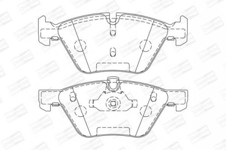 BMW Тормозные колодки передн.1 E81/87,3 E90,5 E60,F10,X1,Z4 Champion 573151CH