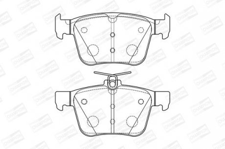 VW Тормозные колодки задн.Audi A3,Golf VII,Touran 12- Champion 573415CH