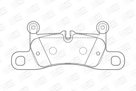 Гальмівні колодки зад. Touareg/Cayenne 10> Champion 573395CH