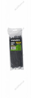 Хомути пластикові чорні 3.6x200 (100шт) WINSO 236200 (фото 1)