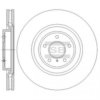 Тормозной диск передний HI-Q SD4228 (фото 1)