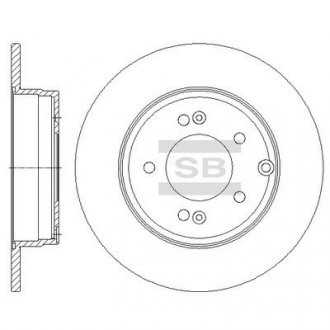 Тормозной диск задний HI-Q SD1099 (фото 1)