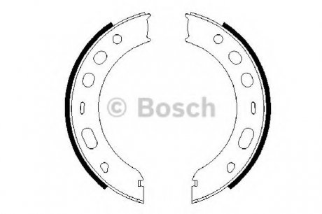 Комплект тормозных колодок, стояночная тормозная система BOSCH 0 986 487 706