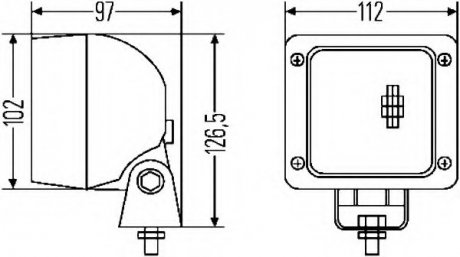 Фара рабочего освещения, Фара рабочего освещения HELLA 1GA 007 506-081