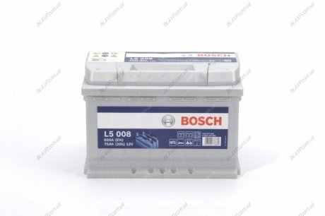 Акумуляторна батарея 75А BOSCH 0 092 L50 080 (фото 1)