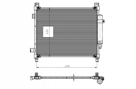 CHЈODNICA KLIMATYZACJI NISSAN NRF 350420