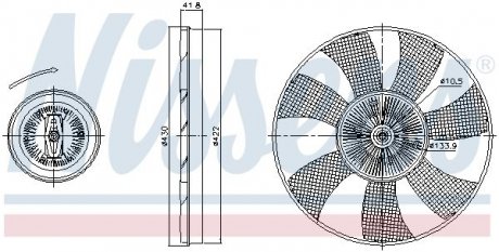Муфта вентилятора Nissens A/S 86221 (фото 1)