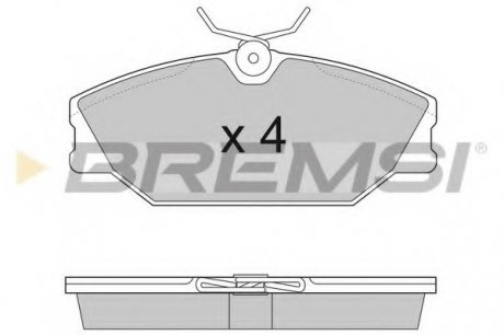 Гальмівні колодки пер. Laguna I/Megane I 95-03 (TRW) BREMSI BP2874