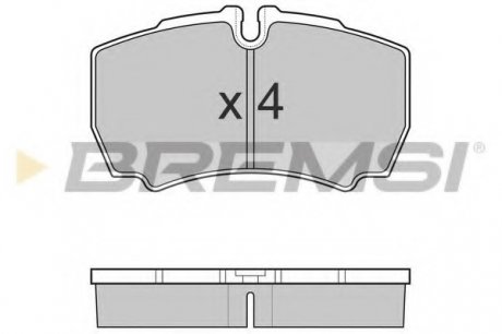 Комплект тормозных колодок, дисковый тормоз BREMSI BP3025