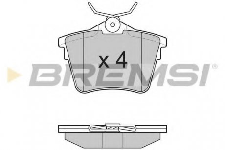 Гальмівні колодки зад. C5 III/407/607 00- BREMSI BP3183