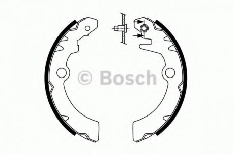 Комплект тормозных колодок BOSCH 0 986 487 760