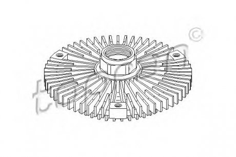 Сцепление, вентилятор радиатора TOPRAN 401 186