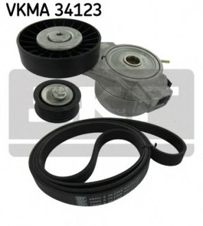 Поликлиновой ременный комплект SKF VKMA 34123