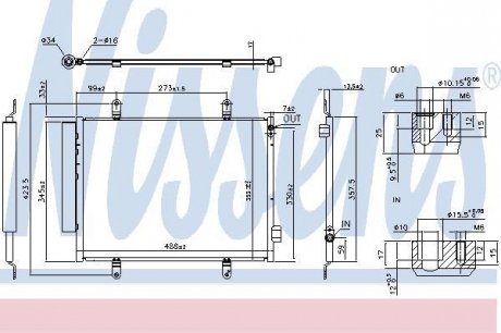 Радіатор кондиционера NISSENS Nissens A/S 940747