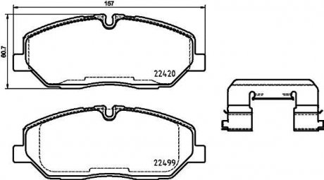 Гальмівні колодки дискові P30 084 Brembo P 30 084