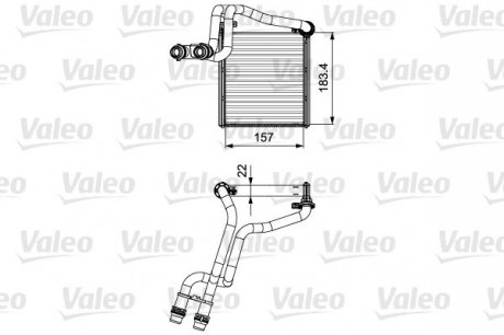 Радіатор отопителя салона VL Valeo 811536