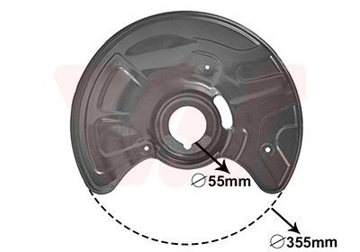 OSЈONA TARCZY HAMULCOWEJ MERCEDES Van Wezel 3041371