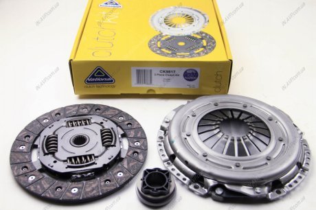 Комплект зчеплення з вижимним Chrysler Voyager IV 2.5CRD 00-08 (240mm) NATIONAL CK9817