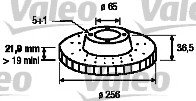 Тормозной диск Valeo 186603