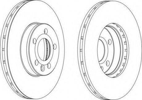 Гальмівний диск Ferodo DDF1559C
