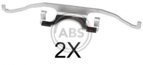 Комплектующие, колодки дискового тормоза A.B.S. ABS 1702Q