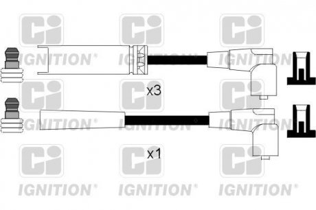 Комплект проводов зажигания HAZELL QUINTON XC1080 (фото 1)