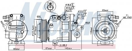 Компрессор кондиціонера NISSENS Nissens A/S 890685