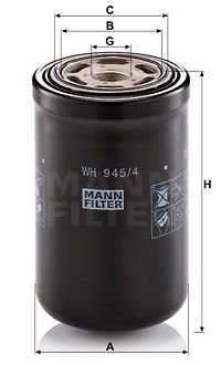 Фільтр гидравлический MANN-FILTER WH945/4