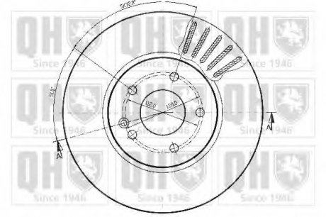 Тормозной диск HAZELL QUINTON BDC4540 (фото 1)
