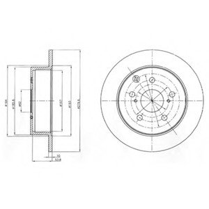 Тормозной диск Delphi BG4303