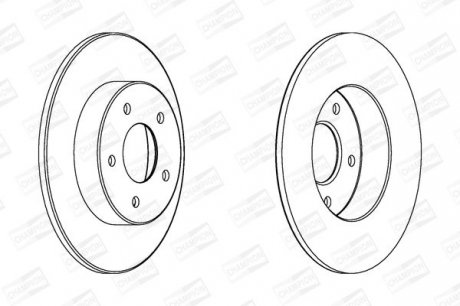 NISSAN Диск тормозной задн. Almera 00-05, Primera (P12) 01- Champion 562264CH